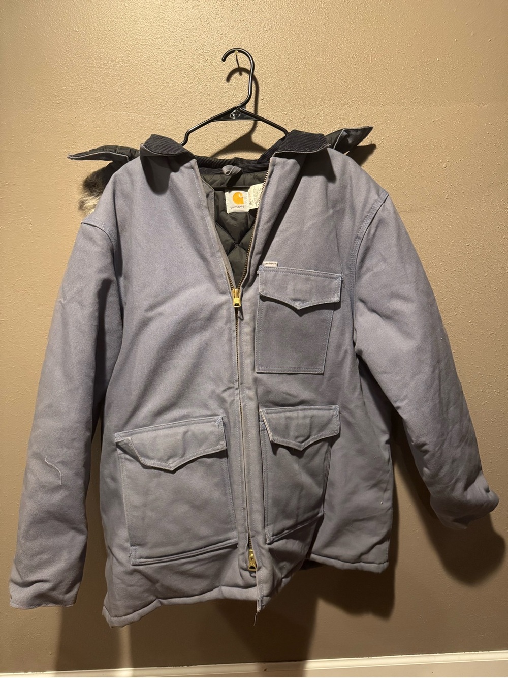Vintage 90’s Carhartt CQ288 Canvas Work Quilted Union USA Barn Chore Coat XXL